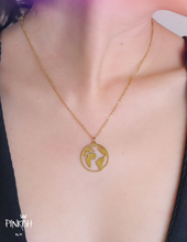 Load image into Gallery viewer, Stainless Steel Globe Trotter Necklace Pendant / Continents 