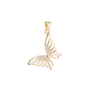 Butterfly Pendant Necklace Gold Filled Jewelry Accessories