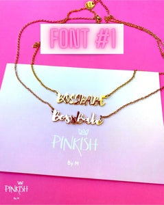 Custom Personalized Nameplate Necklace