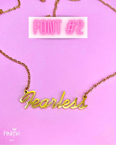 Custom Personalized Nameplate Necklace
