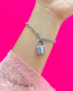 Padlock chain bracelet waterproof jewelry stainless steel