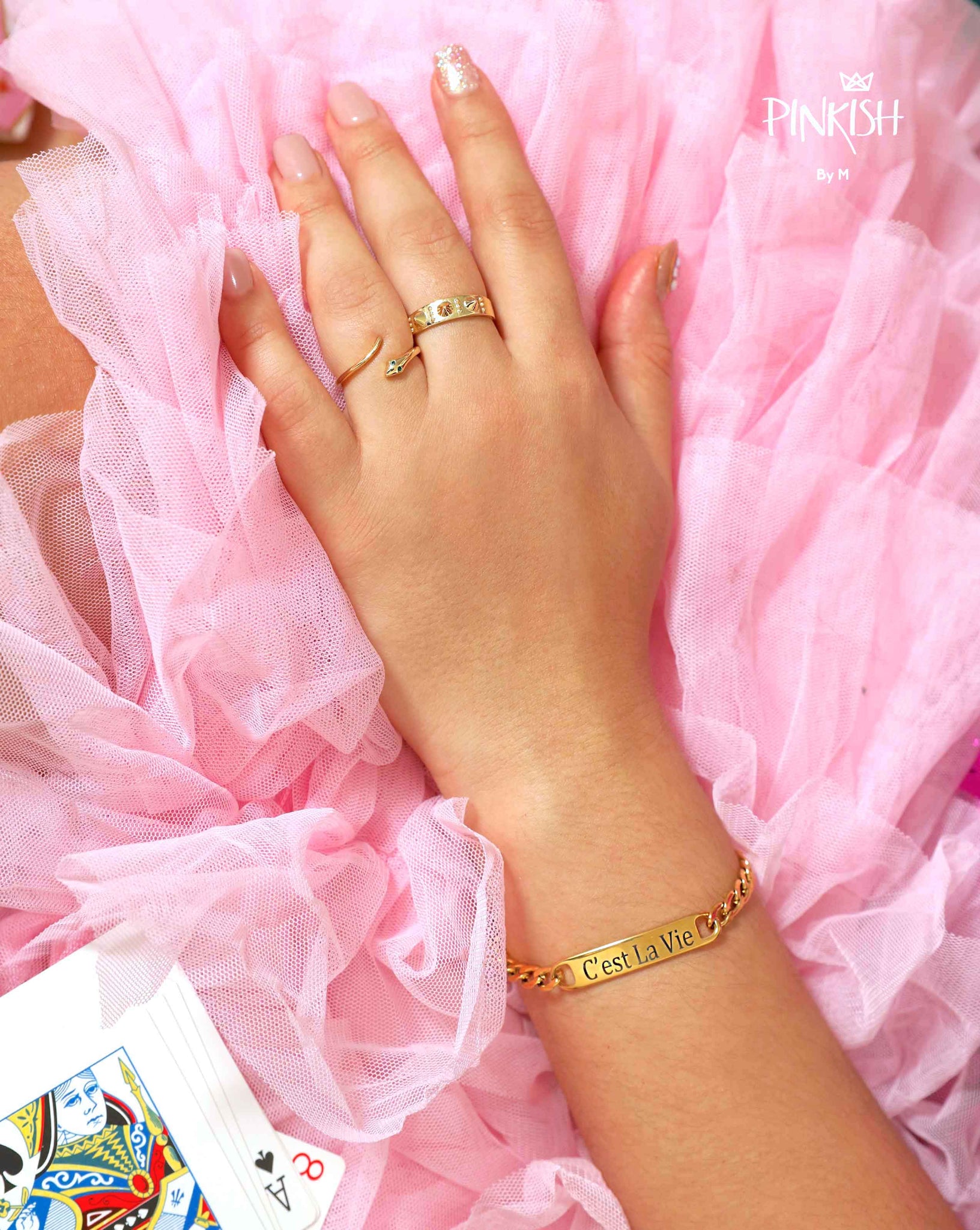 Buy Yellow Chimes Women Gold Toned Traditional Kundan Studded Adjustable  Ring Bracelet Online