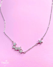 Load image into Gallery viewer, Celestial Sparkling Stars Necklace Sterling Silver