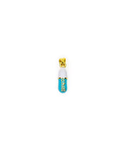 Load image into Gallery viewer, alt=&quot;Teal-Blue-Chill-Pill-Pendant-Enamel-Charm-Gold-Filled-Necklace&quot;
