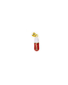 alt="Red-Chill-Pill-Pendant-Enamel-Charm-Gold-Filled-Necklace"
