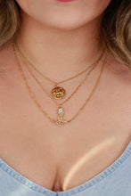 Load image into Gallery viewer, Stainless steel gold plated turkish evil eye gold coin necklace