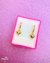 Load image into Gallery viewer, Love Heart Gold Filled Mini Baby Huggie Pendant Earrings Casual Romantic