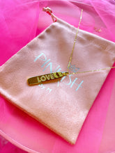 Load image into Gallery viewer, alt=&quot;gold-filled-love-plate-gift-necklace&quot;