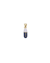Load image into Gallery viewer, alt=&quot;Navy-Blue-Love-Pill-Pendant-Enamel-Charm-Gold-Filled-Necklace&quot;