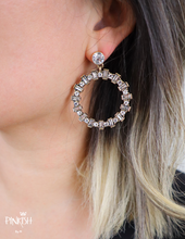 Load image into Gallery viewer, Glam Night Hoops / Front Face Earrings / Shiny Sparkly Pendants 