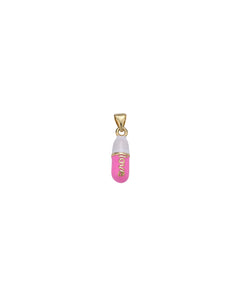 Dainty LOVE & CHILL Pills Enamel Charm Pendants