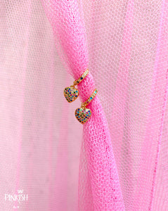 Colorful Dainty Hearts Huggie Earrings Hypoallergenic Jewelry