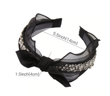 Load image into Gallery viewer, Noir Lace Hair Glam Headbands