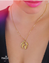 Load image into Gallery viewer, Stainless Steel Globe Trotter Necklace Pendant / Continents 