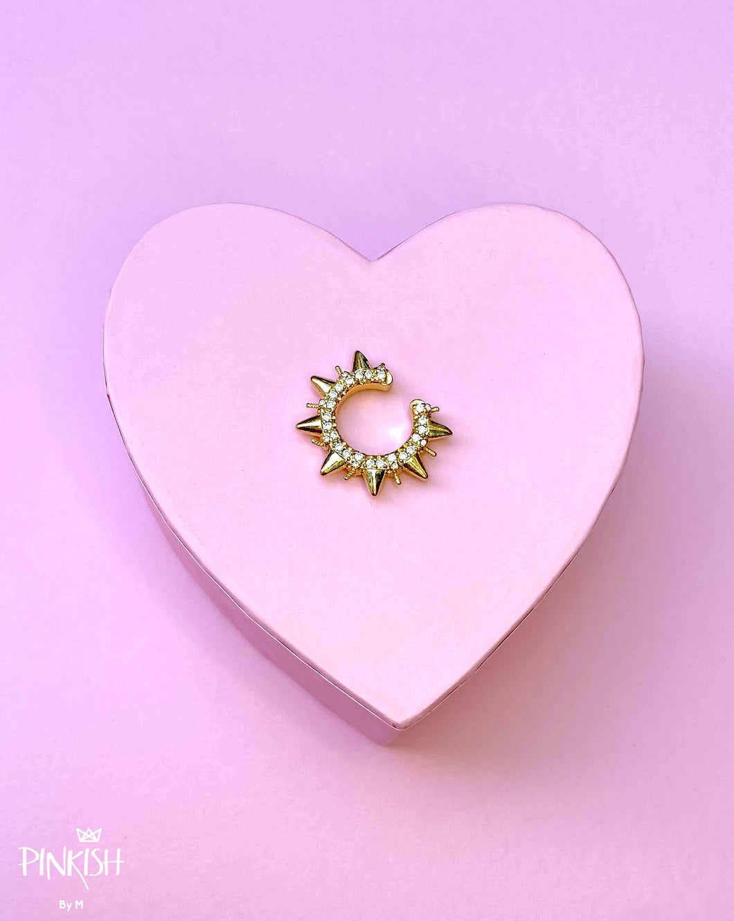 Spike Gold Ear Cuff-Upper Ear Earring No Piercing-Helix Ear Cuff-Cartilage Ear Cuff-Ear cuff no piercing-Ear Cuff Earring Stud