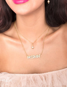 Boss Babe gold necklace tarnish free affordable jewelry girl boss for women high quality