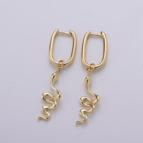 Rebirth Dainty Snakes Hoop Earrings
