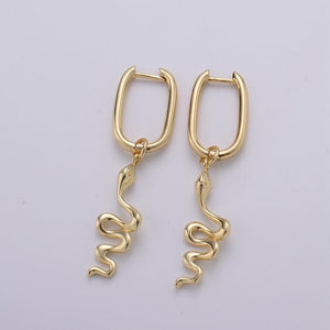 Rebirth Dainty Snakes Hoop Earrings