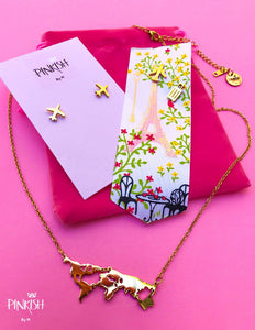 Jet SET Airplanes Necklace & Studs