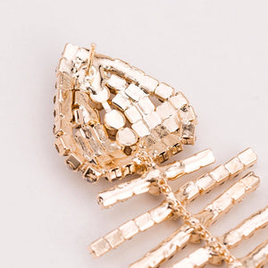 Xtra Shiny Fishbone Drop Earrings