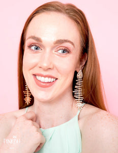 Xtra Shiny Fishbone Drop Earrings