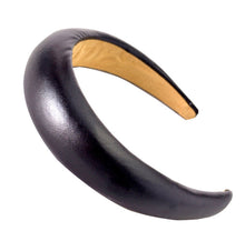 Load image into Gallery viewer, Oversized Metallic PU Leather Padded Rockstar Headbands