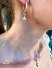 Load image into Gallery viewer, alt=&quot;Pave Diamonds Baby Dainty Skull Pendant Earrings Day of Death&quot;