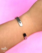 Load image into Gallery viewer, Silver Be Fearless Cuff Bracelet
