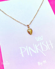 Load image into Gallery viewer, Baby Strawberry and Hearts Necklace