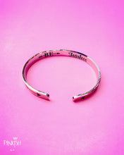 Load image into Gallery viewer, Silver Be Fearless Cuff Bracelet