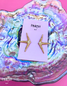 Gold Magic Starfish Earrings