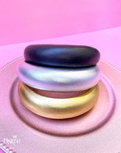 Load image into Gallery viewer, Oversized Metallic PU Leather Padded Rockstar Headbands