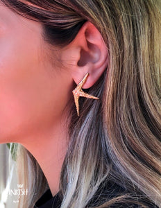 Gold Magic Starfish Earrings