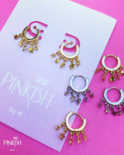Load image into Gallery viewer, Sterling Silver SuperStar Small Hoops