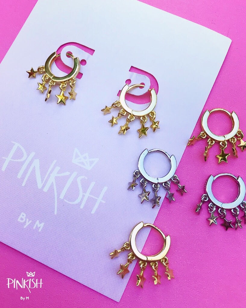 Sterling Silver SuperStar Small Hoops