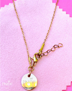 Baby Strawberry and Hearts Necklace