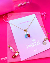 Load image into Gallery viewer, alt=&quot;Chill-Pill-Love-Pills-Pendant-Enamel-Charm-Gold-Filled-Necklace&quot;