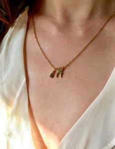 18k Gold Plated Stainless Steel Airplane Luggage Travel Wanderlust Necklace